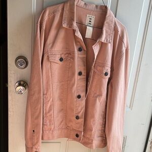 Aero One Pink Denim Jacket